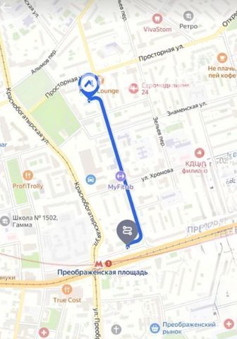 Снять 2-комнатную квартиру на Лермонтовская улица, 1, метро Преображенская площадь, г. Москва