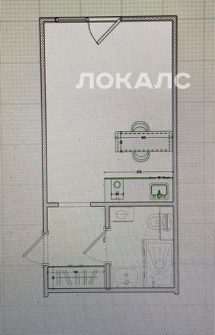 Аренда 1-комнатной квартиры на г Москва, ул Сосинская, д 6, метро Пролетарская, г. Москва