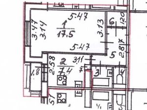 1-комнатная квартира: Санкт-Петербург, Малая Балканская улица, 30/3 (36 м²)
