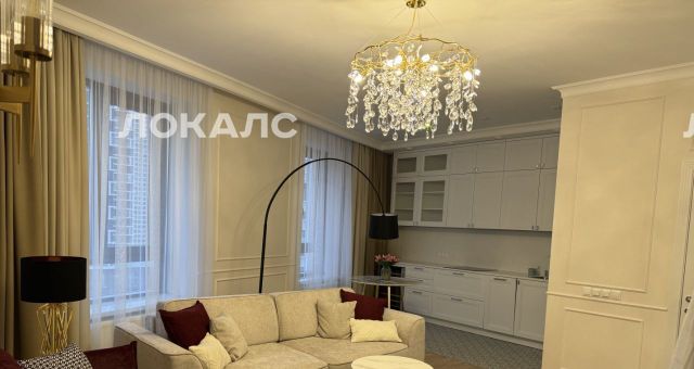 Сдаю 3к квартиру на улица Лобачевского, 120к1, метро Мичуринский проспект, г. Москва