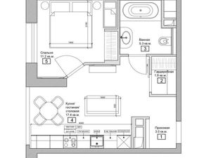 1-комнатная квартира: Москва, Нововладыкинский проезд, 1к3 (39 м²)